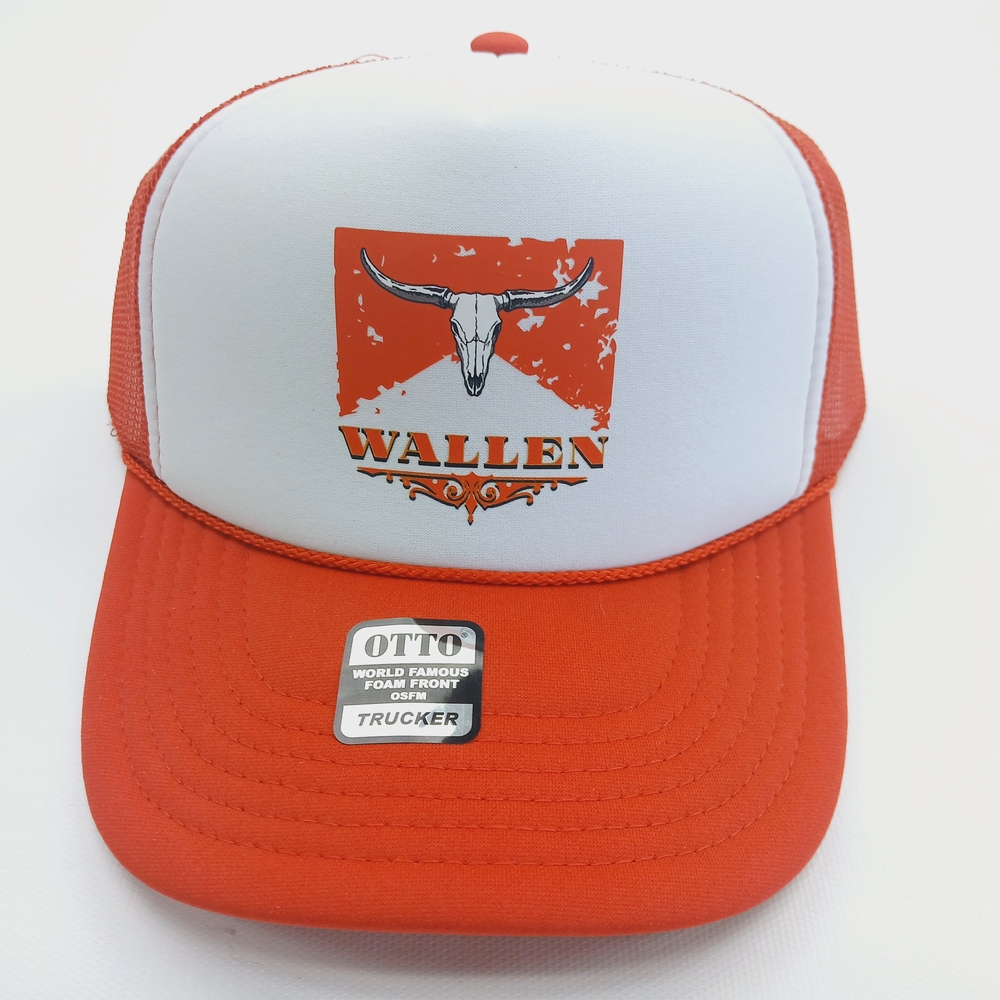 Wallen Red and White Trucker Hat